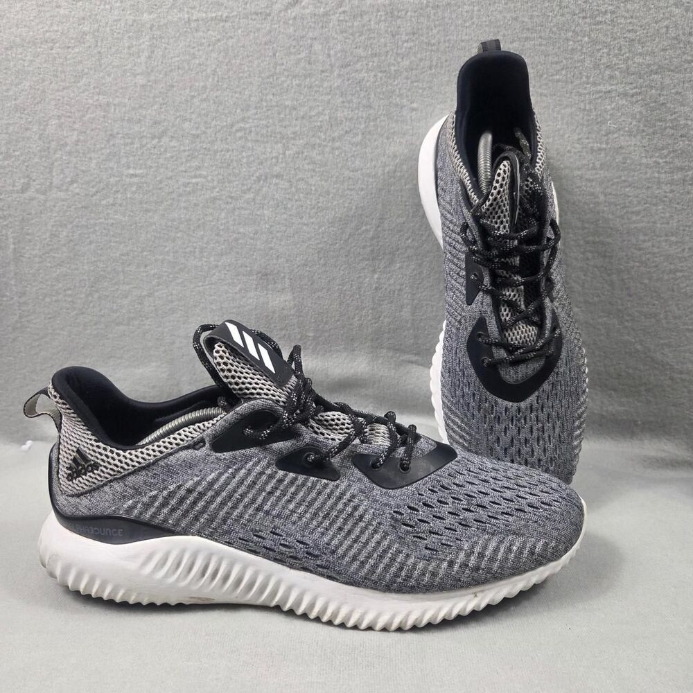 Adidas Men's Grey and Black Trainers